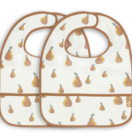 Jollein Slabbetje Waterproof - Pear - 2 Stuks