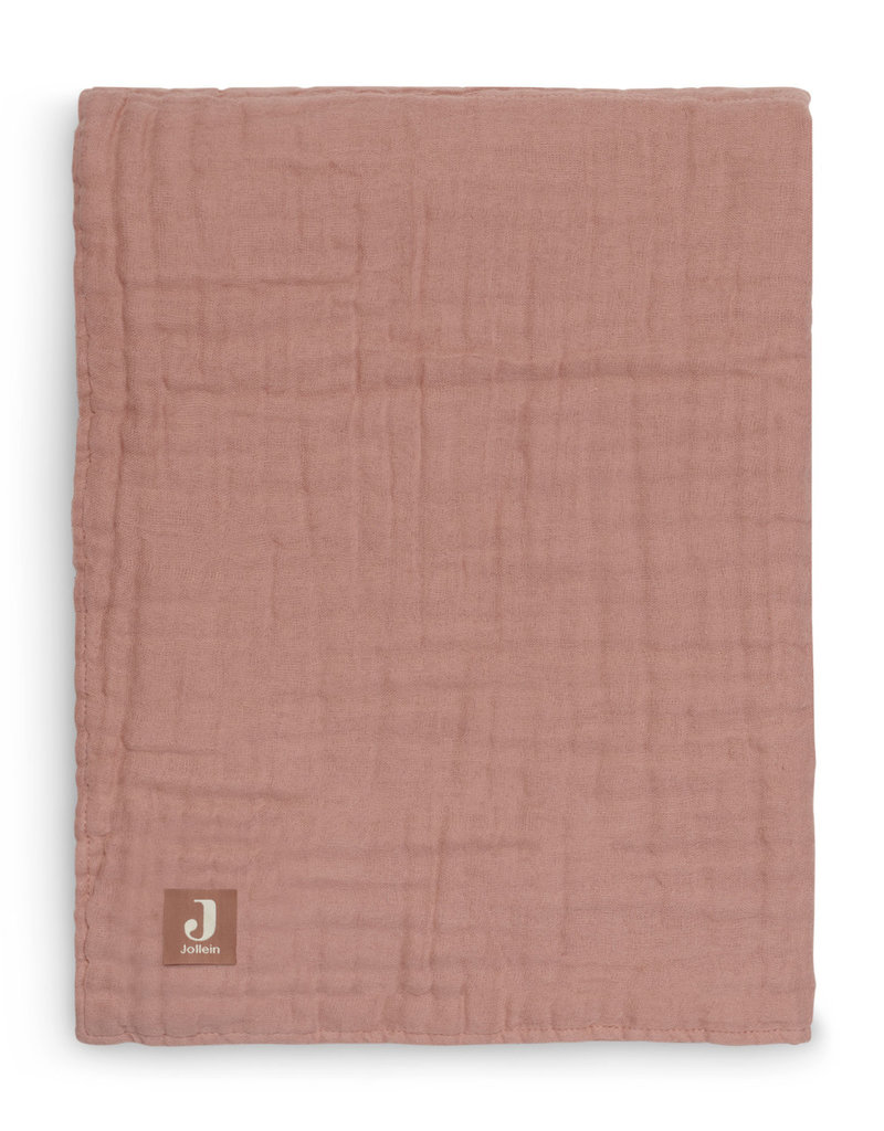 Jollein Wieg Deken Wrinkled 75x100cm - Rosewood