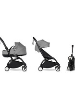 BABYZEN YOYO2 Black Frame - Bassinet Grey, Color pack Grey