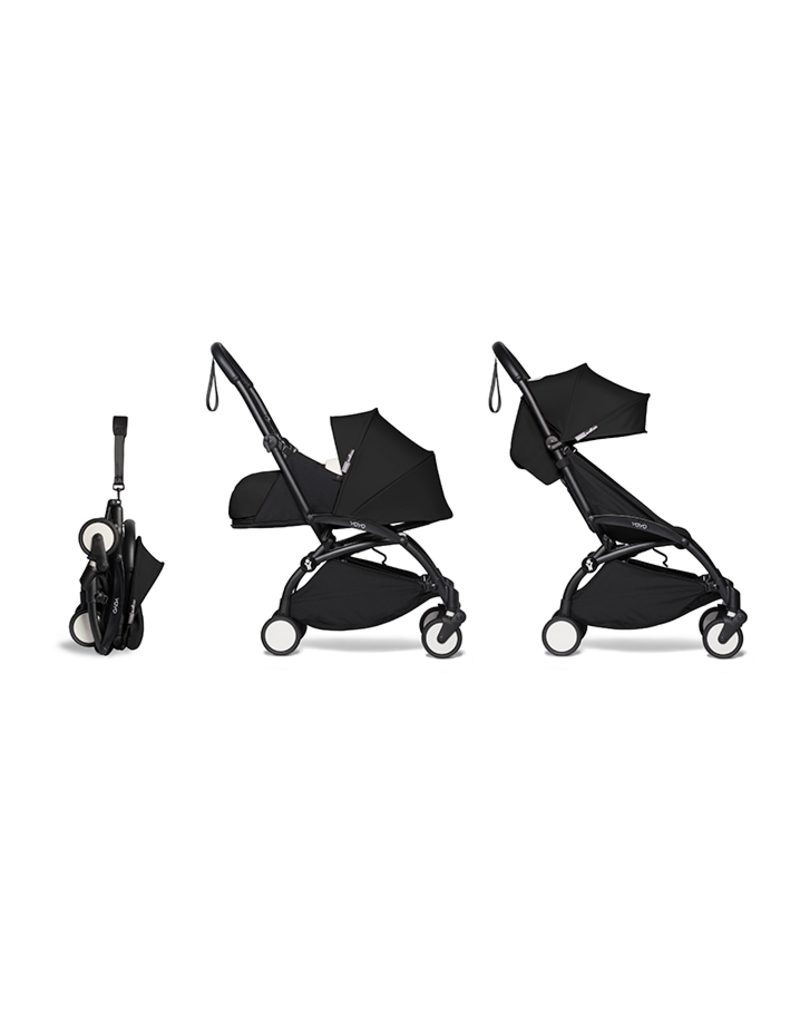 BABYZEN YOYO2 Black Frame - Newborn pack Black, Color pack Black