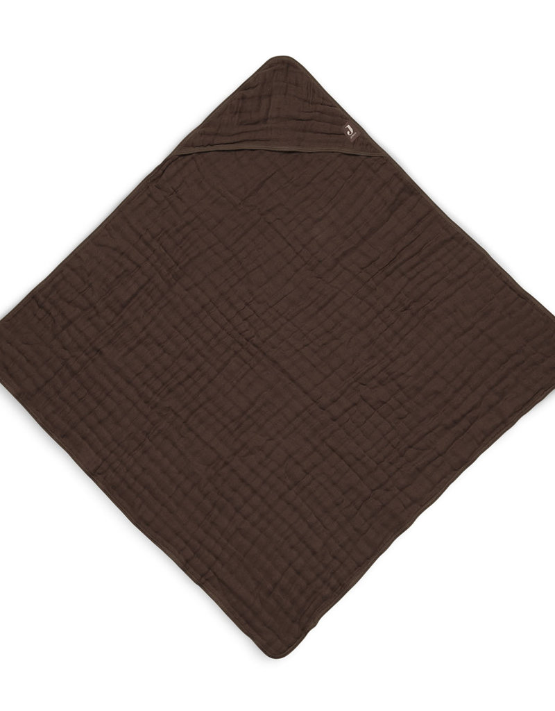 Jollein Badcape Wrinkled 75x75cm - Chestnut