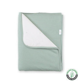 Bemini DEKEN 75x100cm groen celadon pady waffle + jersey bio tog 3