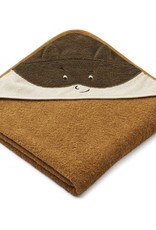 Liewood Augusta Hooded Towel - Superhero Golden Caramel