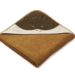 Liewood Augusta Hooded Towel - Superhero Golden Caramel