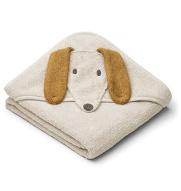 Liewood Albert Hooded Towel - Dog / Sandy mix