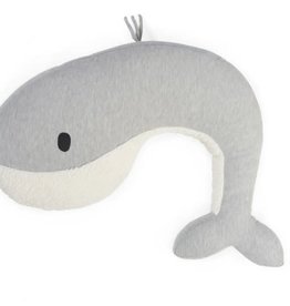 Nanami Coussin d'allaitement | baleine Momo | gris clair