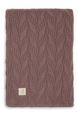 Jollein Couverture de berceau Spring Knit 100x150cm - Chestnut/Coral Fleece