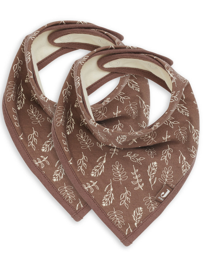 Jollein Slab Bandana Meadow - Chestnut - 2 Stuks