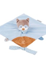 Nattou Knuffeldoekje Doudou Wasbeer Jim en Bob - 27x27 - Oranje