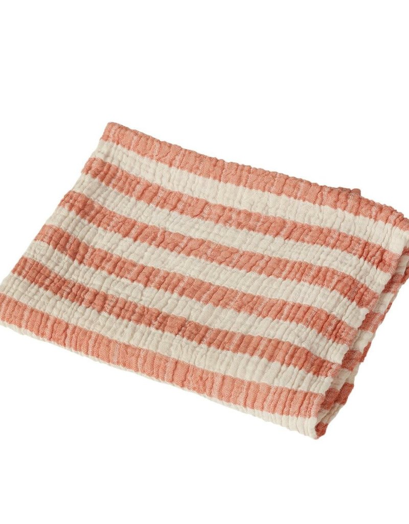 Quax Natural - Blanket/towel Stripes M - Abricot