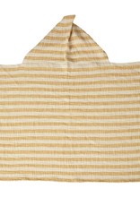 Quax Natural - Hooded Baby Towel - Stripes Safrran