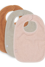 Jollein Slabbetje Badstof - Pale Pink/Nougat/Caramel - 3 Stuks