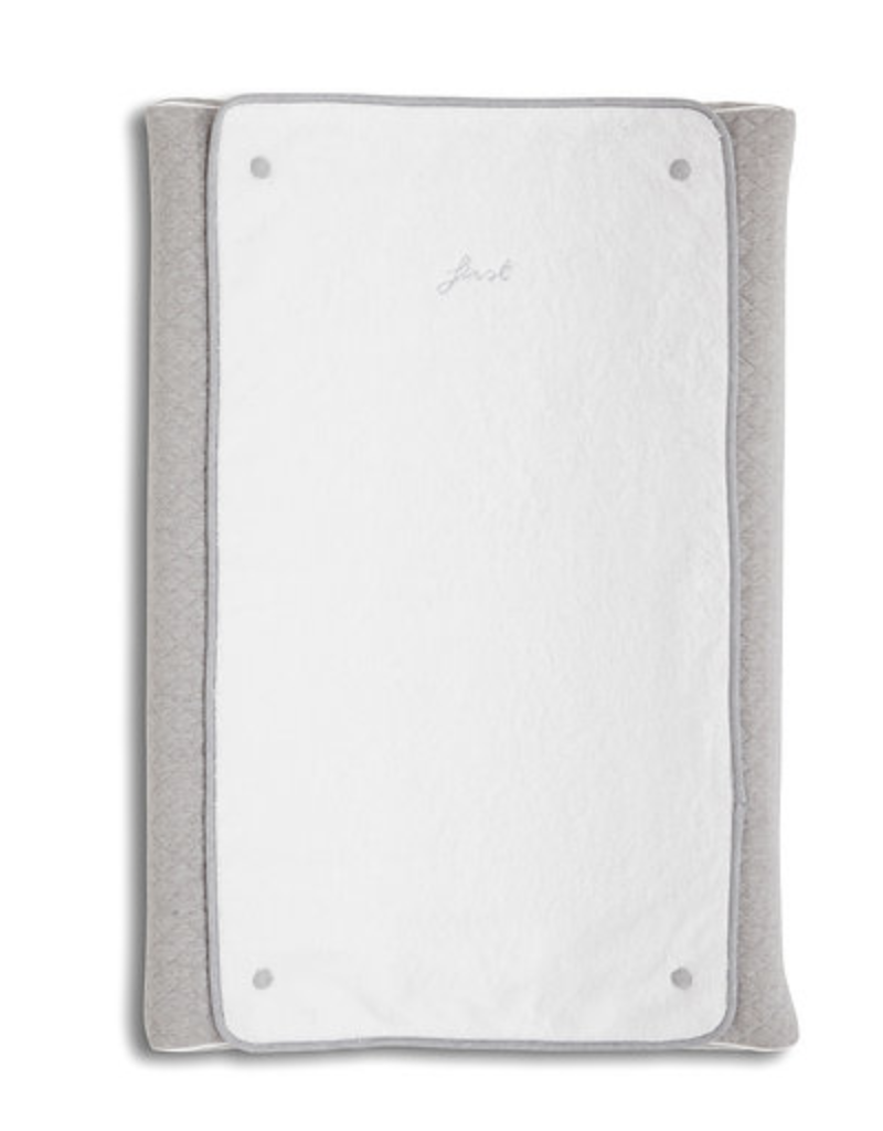 First Changing pad cover & towel - Alix Grey