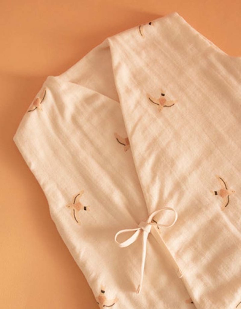 Nobodinoz Dreamy summer sleeping bag • nude haiku birds natural • 6-18m