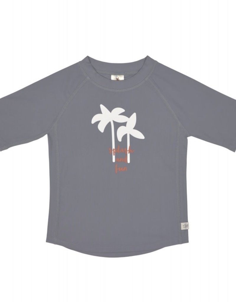 Lässig Short Sleeve Rashguard Palms Grey/ Rust