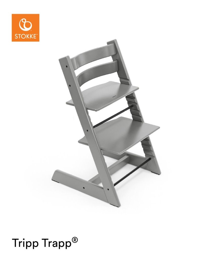 Stokke Tripp Trapp® Chaise - Bois de hêtre - Gris tempête