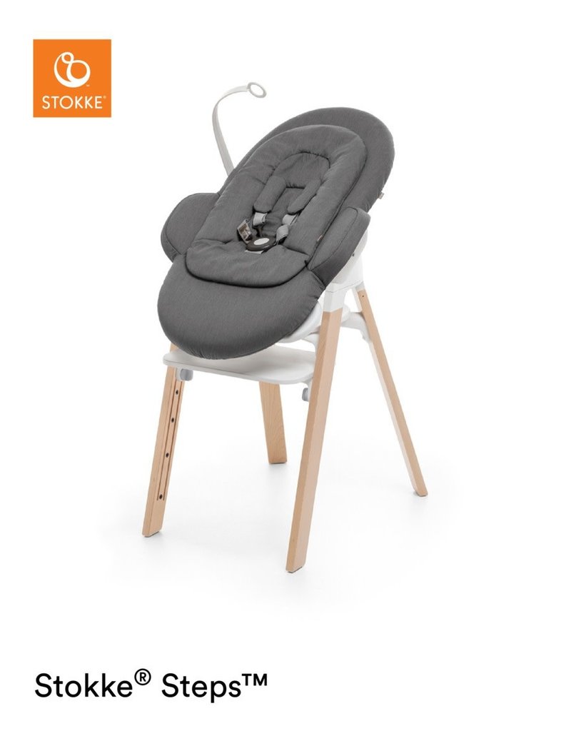 Stokke Stokke® Steps™ Bouncer - Deep Grey White Chassis