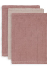 Jollein Gant de Toilette Bambou Coton - Pale Pink - 3 Unités