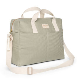 Nobodinoz Gala waterproof changing bag • laurel green