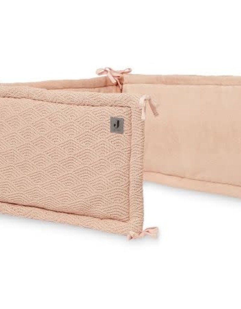 Jollein Bedomrander River Knit 180x35cm - Pale Pink