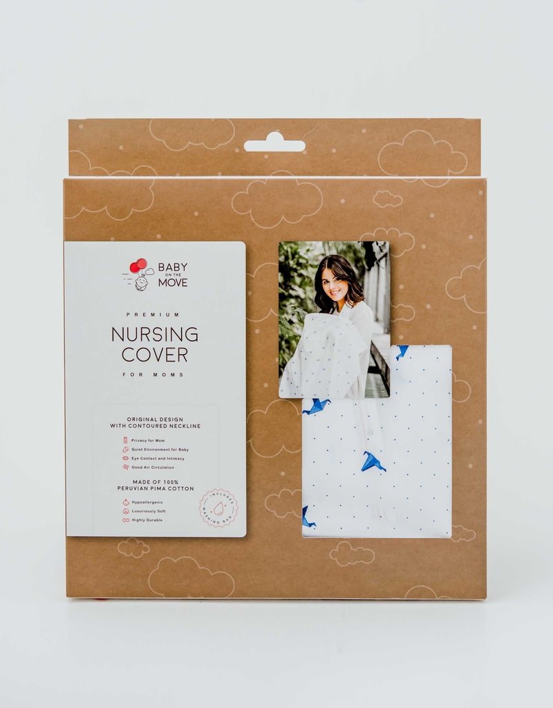 Baby on the Moove Nursing Cover Origami Birds