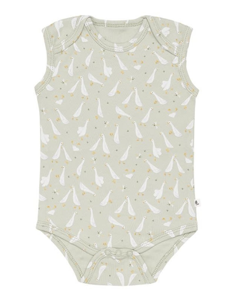 Little Dutch Romper mouwloos Little Goose Olive