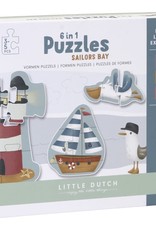 Little Dutch 6 in 1 Vormen Puzzels Sailors Bay