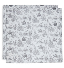 Jollein Cloth Muslin 70x70cm Pimpelmees Forest Animals - 2 pièces