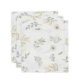 Jollein Serviette Gaze de Coton Wild Flowers - 3 Unités