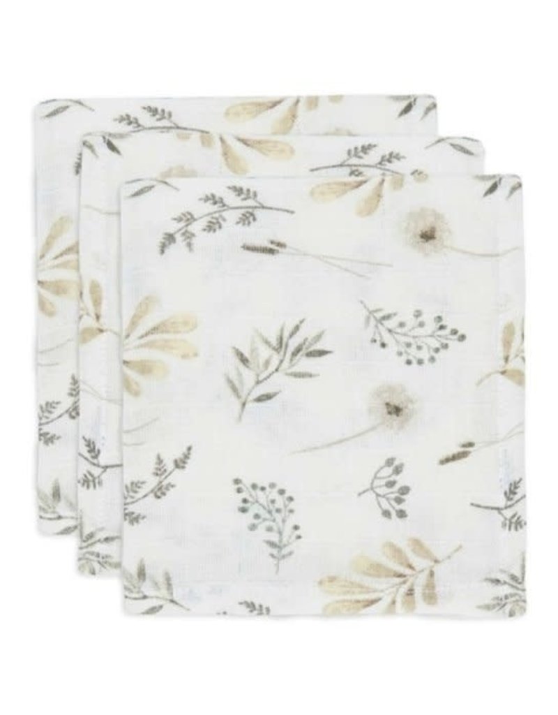 Jollein Serviette Gaze de Coton Wild Flowers - 3 Unités