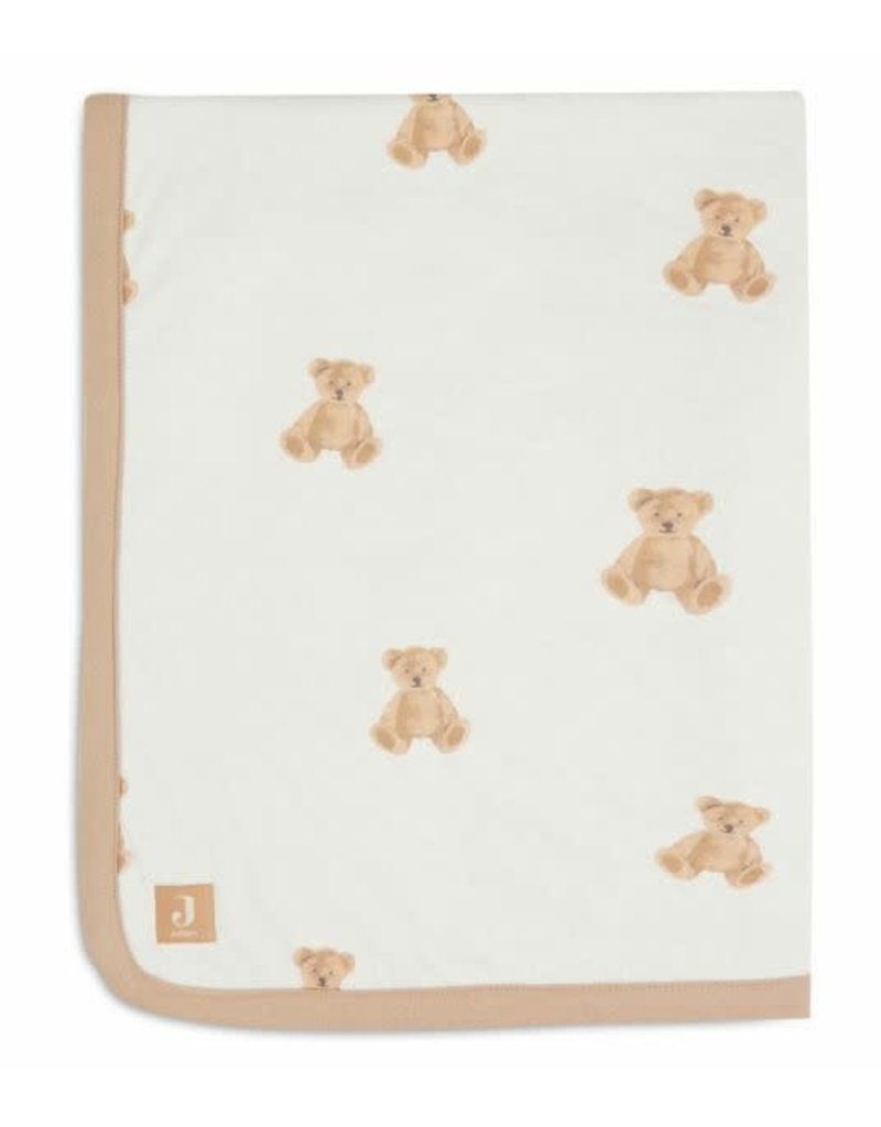 Jollein Couverture Berceau Jersey 75x100cm - Teddy Bear