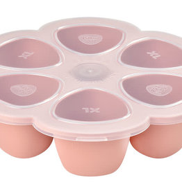 Béaba Multiportions silicone  - 6x150ml - Old pink