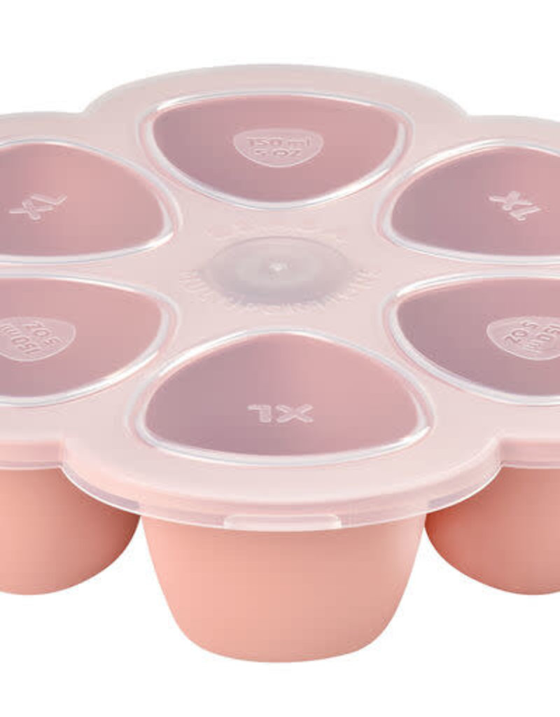 Béaba Multiportions silicone  - 6x150ml - Old pink