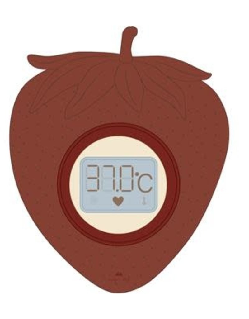 Konges Sløjd Silicone Thermometer Strawberry Rosewood