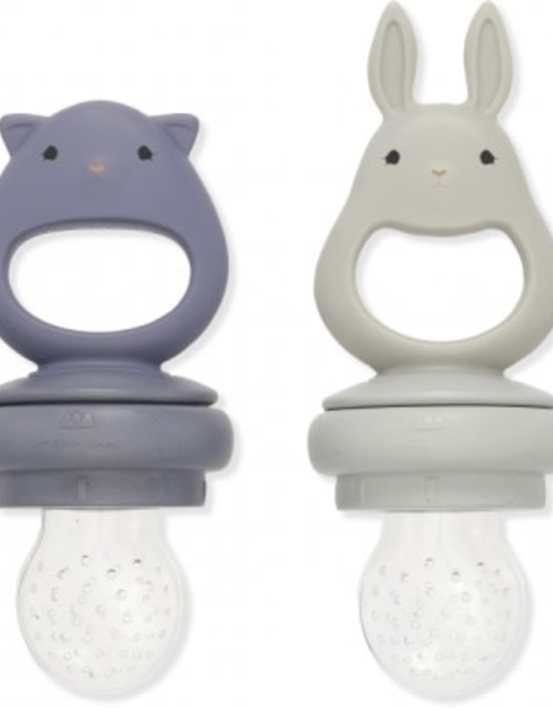 Konges Sløjd Silicone Fruit Feeding Pacifier Bunny