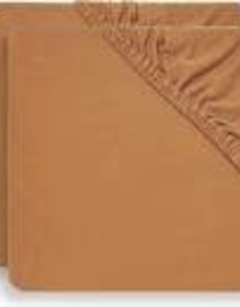 Jollein Drap-housse Jersey 60x120cm - Caramel - 2 pièces