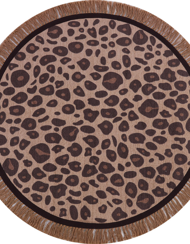 Tapis Petit Leopard round