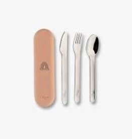 Citron Stainless Steel Cuttlery Set With Case Unicorn Blush Pink