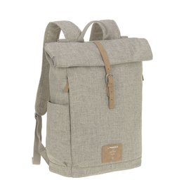 Lässig Gre Rolltop Backpack Diaper Bag, Grey Mélange