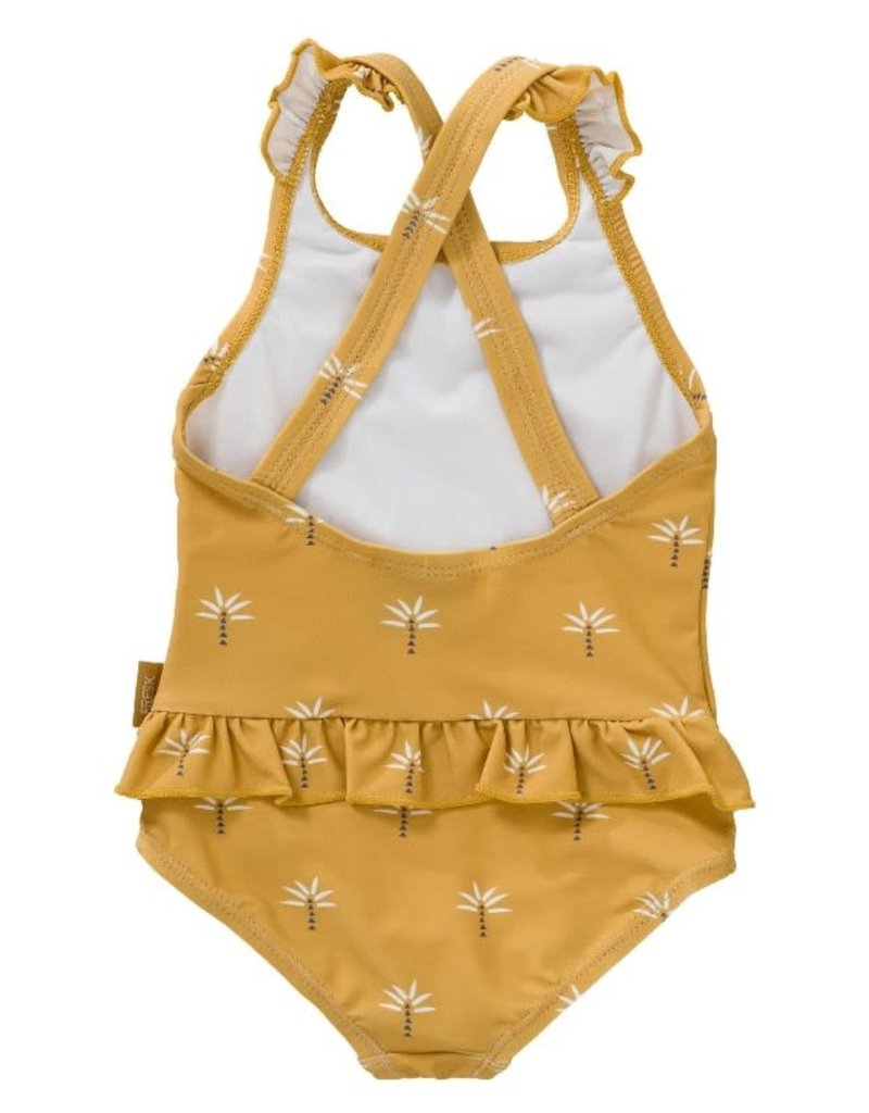 Fresk Fresk Badpak Tanksuit Girls Palmtree Ochre