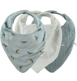 Trixie Bandana bib 3-pack mix - Peppy  Penguins