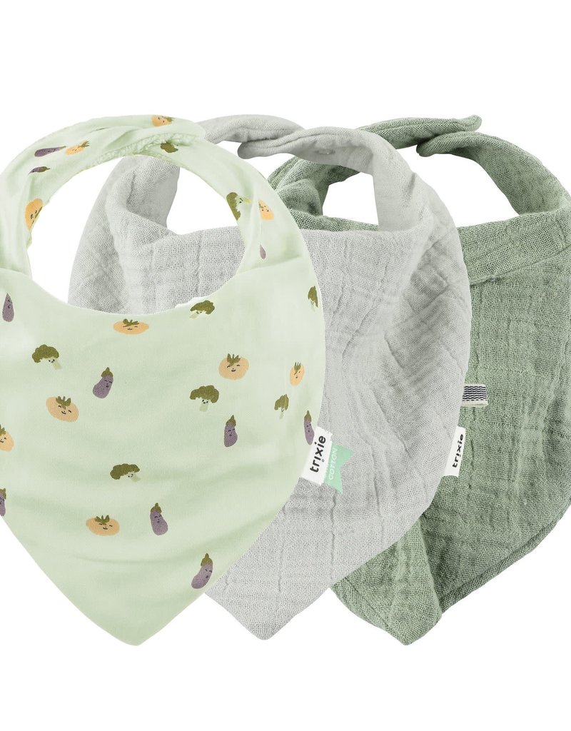 Trixie Bandana slab 3-pack mix - Friendly Vegetables