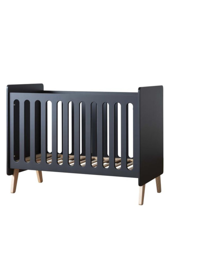 Pericles Baby Bed 120x60cm Omvormbaar tot zitbank - Style Black