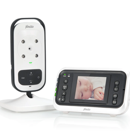 Alecto Baby DVM-75 - Babyfoon met camera en 2.4" kleurenscherm, wit/antraciet