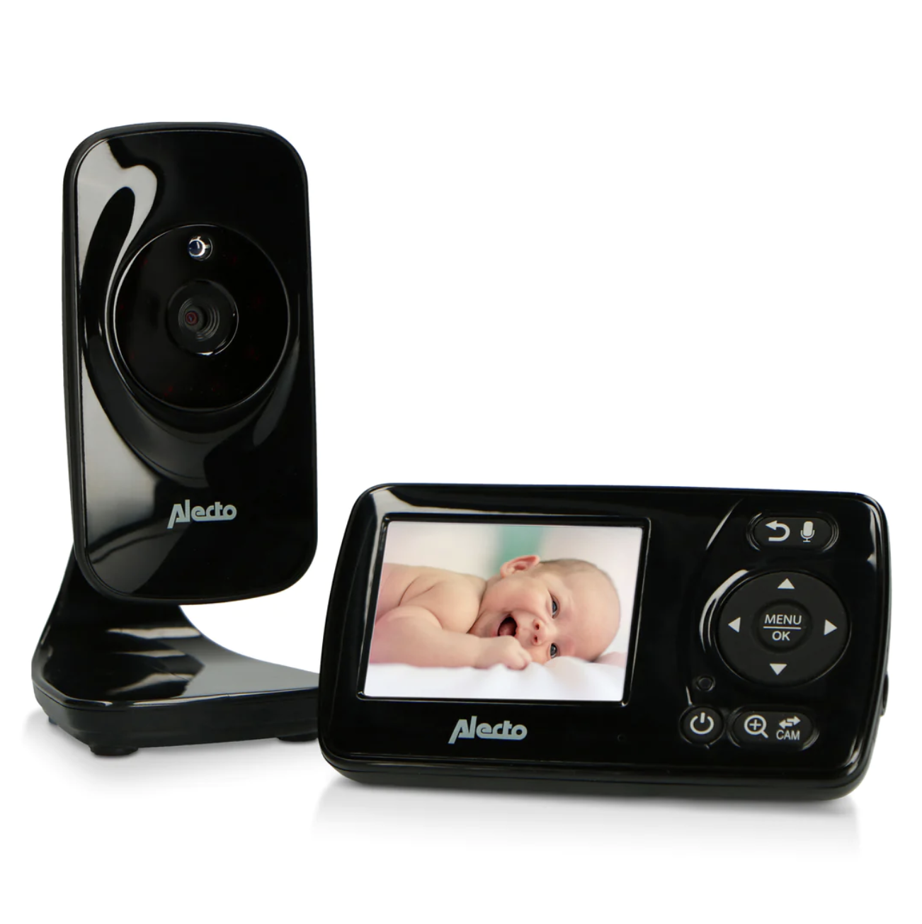 Alecto DVM71BK - Babyphone avec caméra et écran couleur 2.4, noir