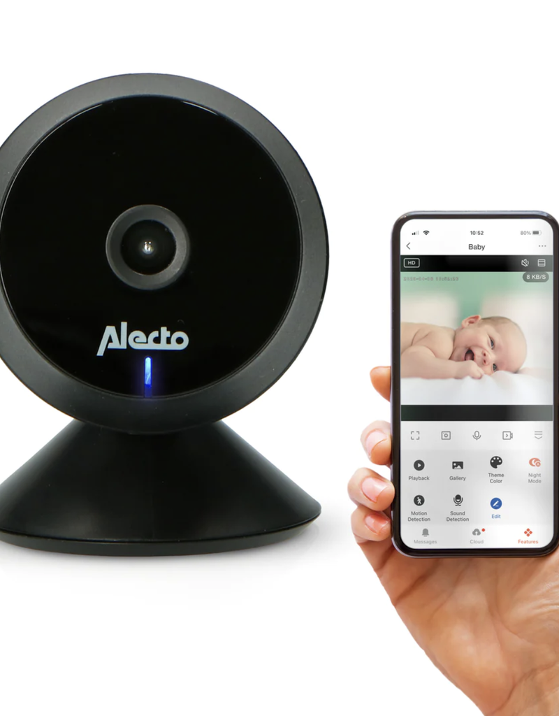 Alecto Baby SMARTBABY5BK - Wifi babyfoon met camera - Zwart