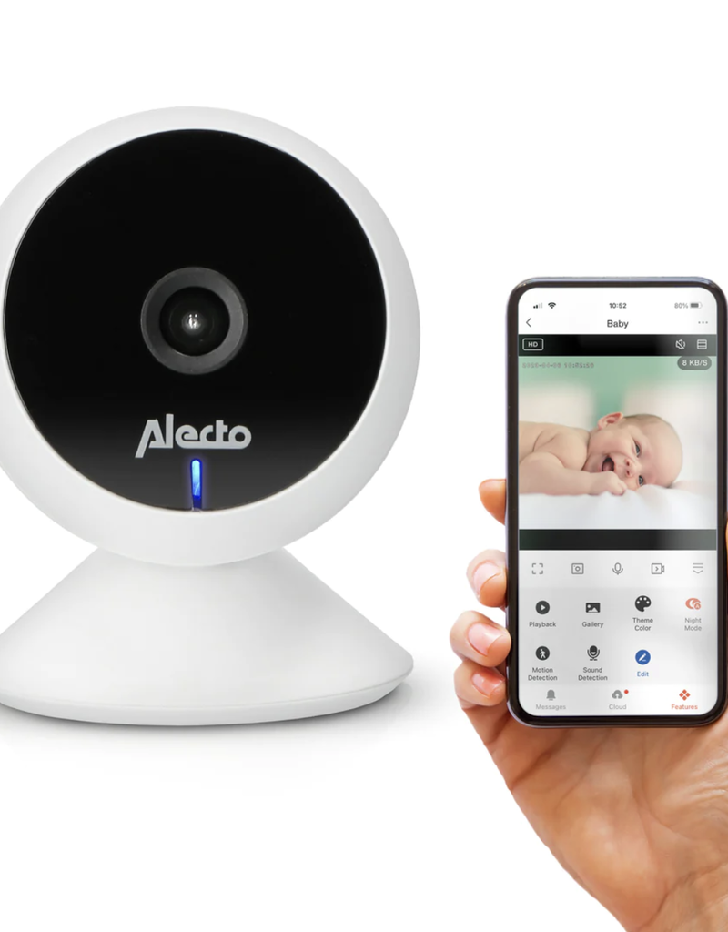 Alecto Baby SMARTBABY5 - Wifi babyfoon met camera - Wit