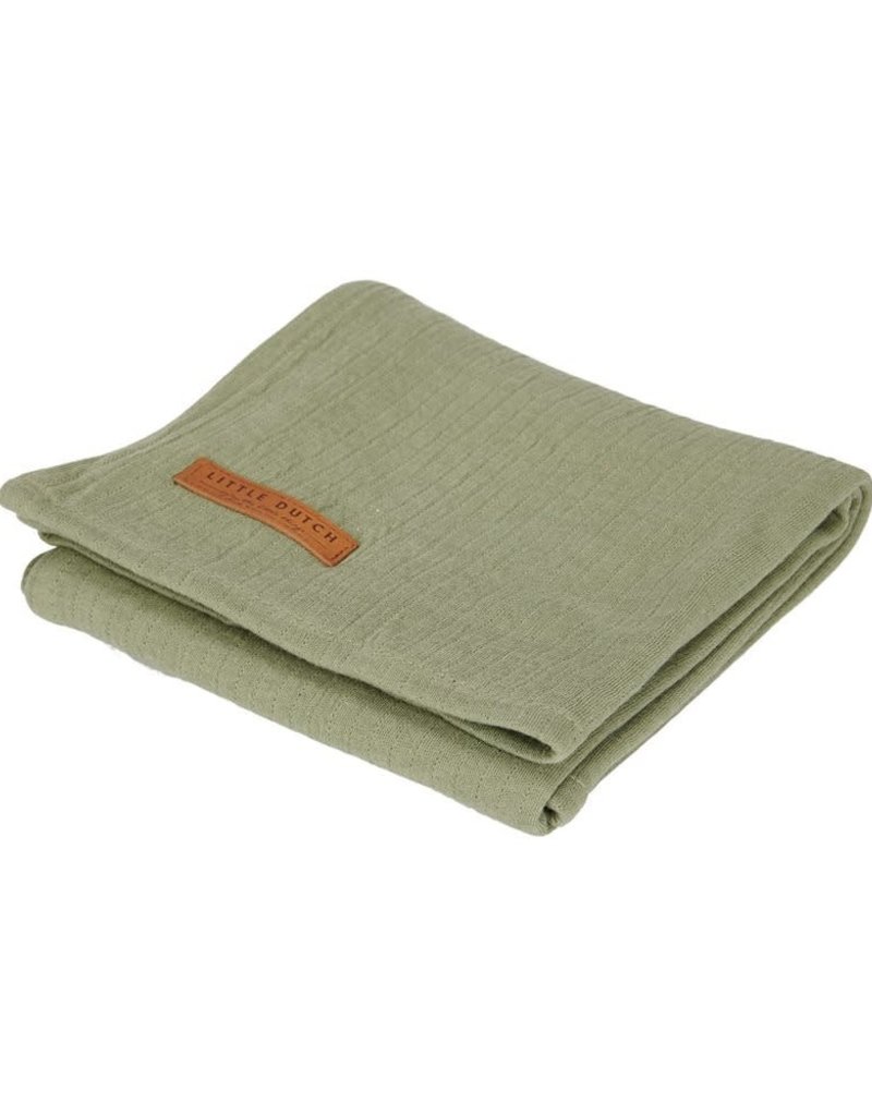 Little Dutch Swaddle doek 120 x 120 Pure Olive