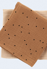 Bonjour Little Pack de 2 langes - dots nut+nude