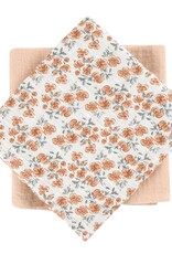 Bonjour Little Pack de 2 Langes - Californian Poppy